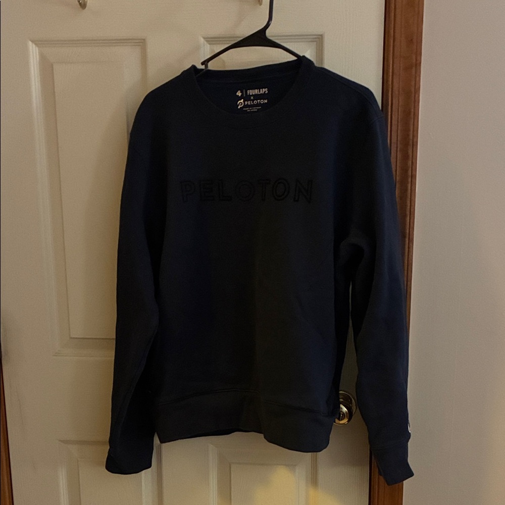 Peloton x Fourlaps Men's Dark Blue Crewneck Sweater